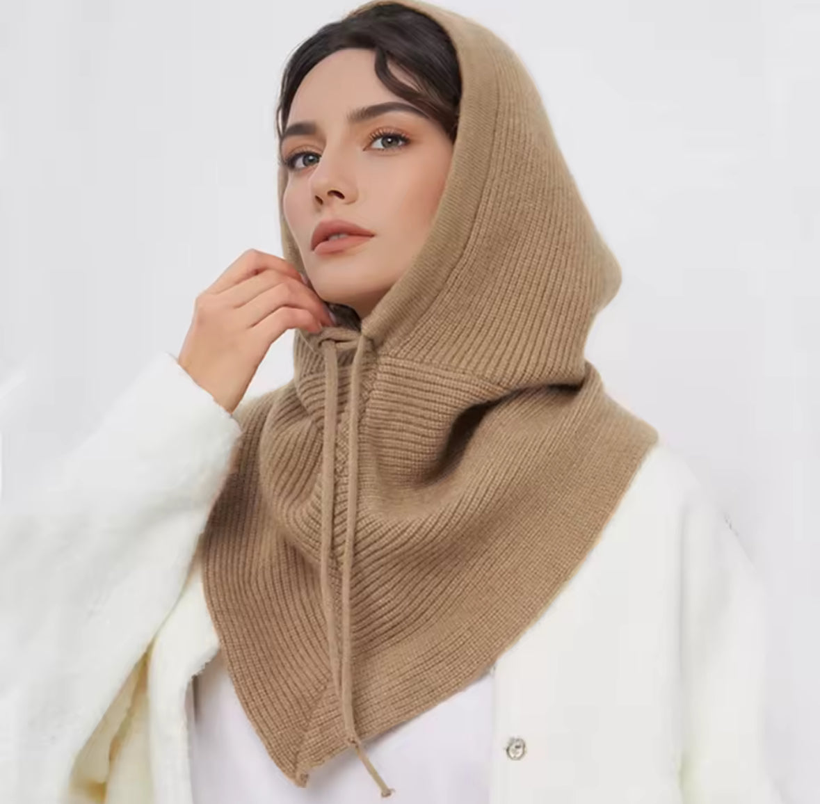 Cosy Knit Hood Schal