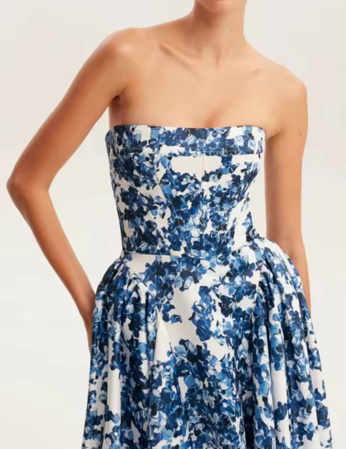 Azure Bloom Couture Dress