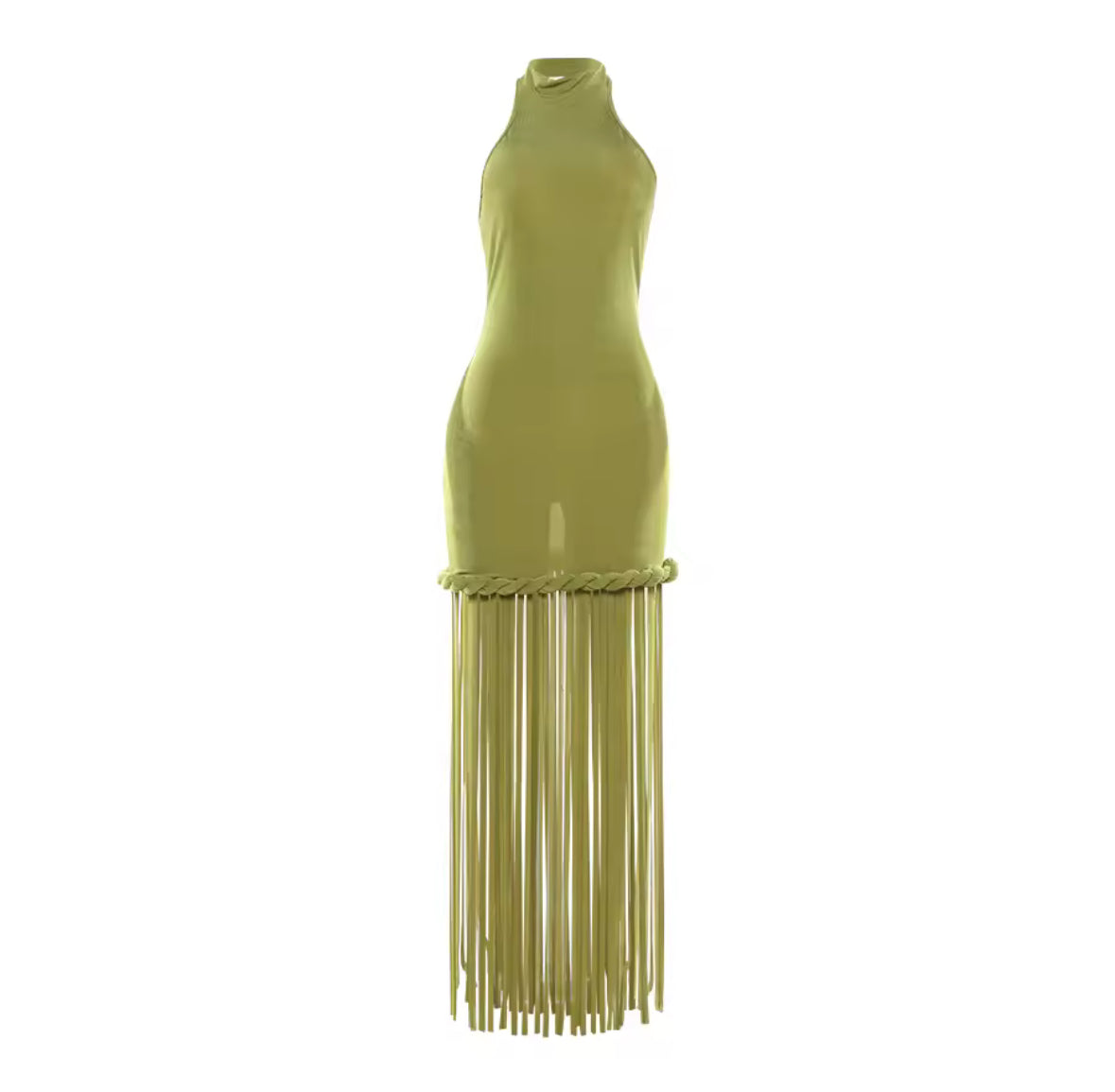 Oliva Fringe Sculpt Dress