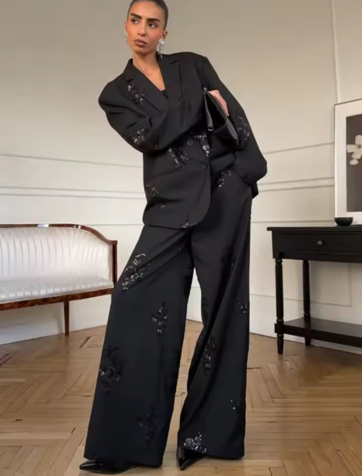 Noir Éclat Suit Set