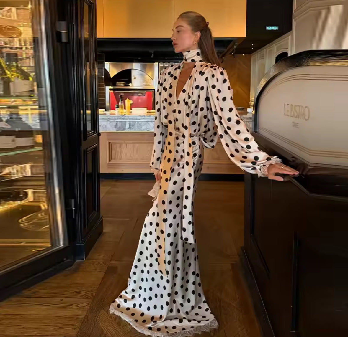La Parisienne Polka Dress