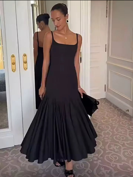 Midnight Grace Flared Dress