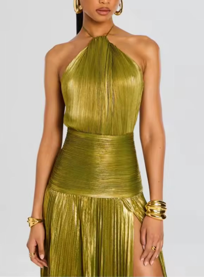 Veloura Gold Dress