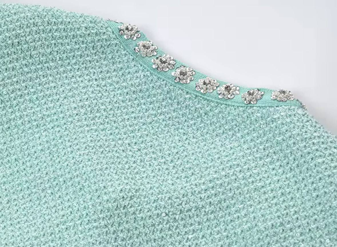 Mint Pearl Dress