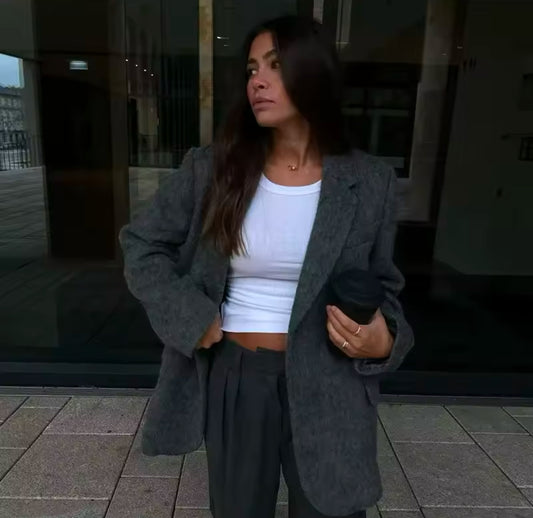 Premium Wollblazer – Oversized und zeitlos chic