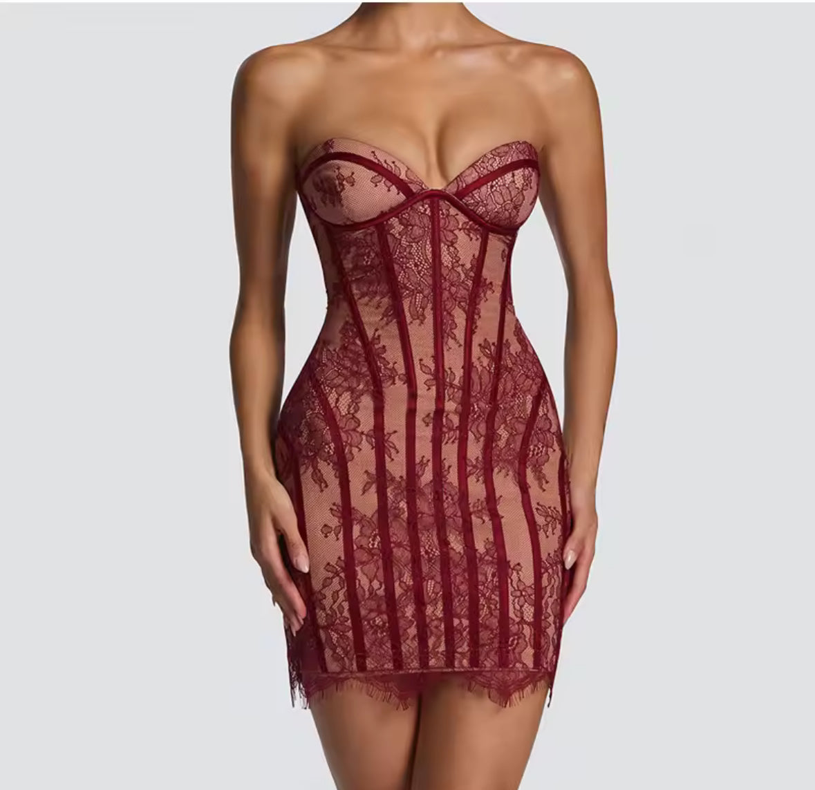 Noir Élégance Corset Dress