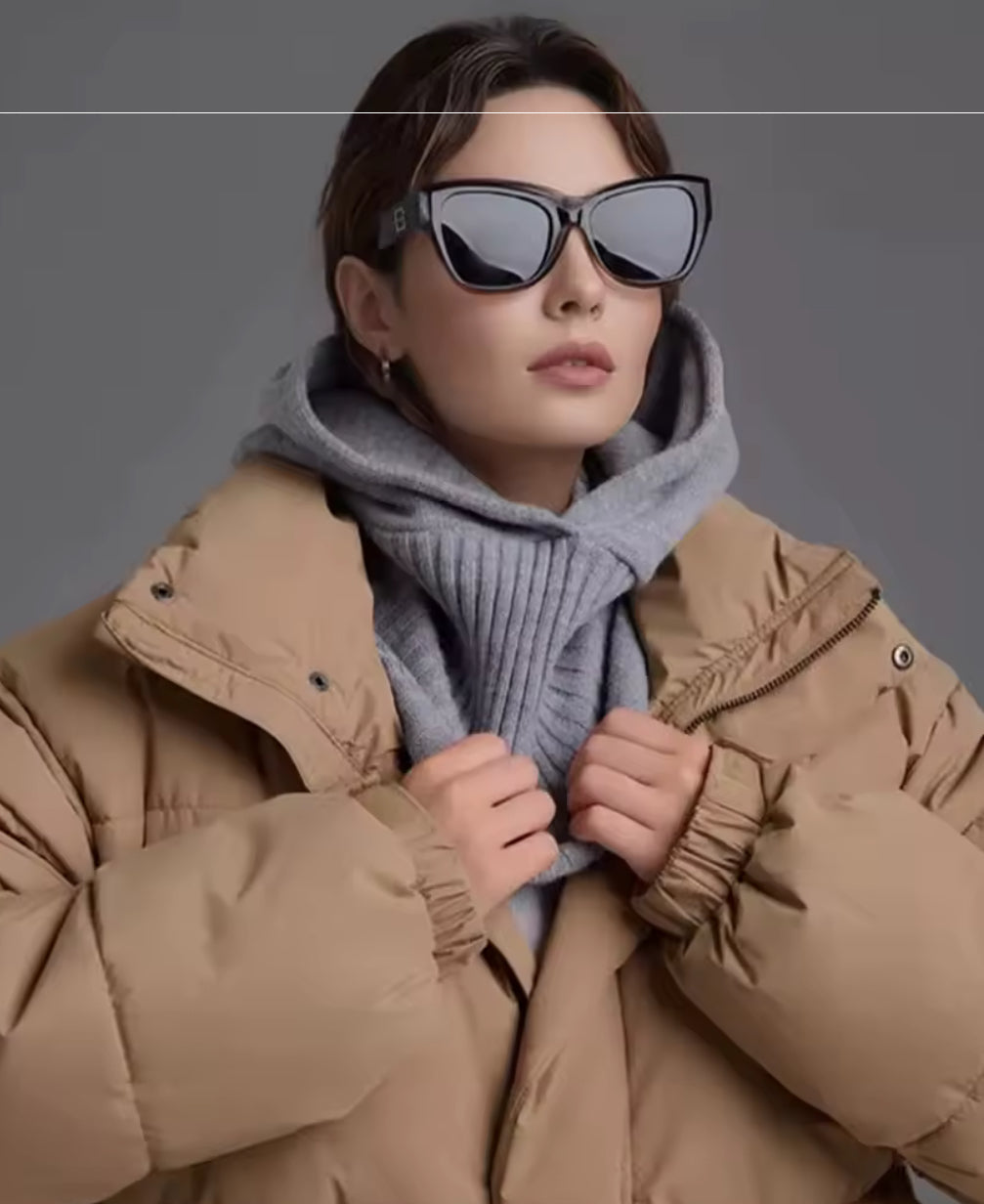 Cosy Knit Hood Schal