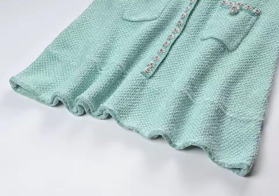 Mint Pearl Dress