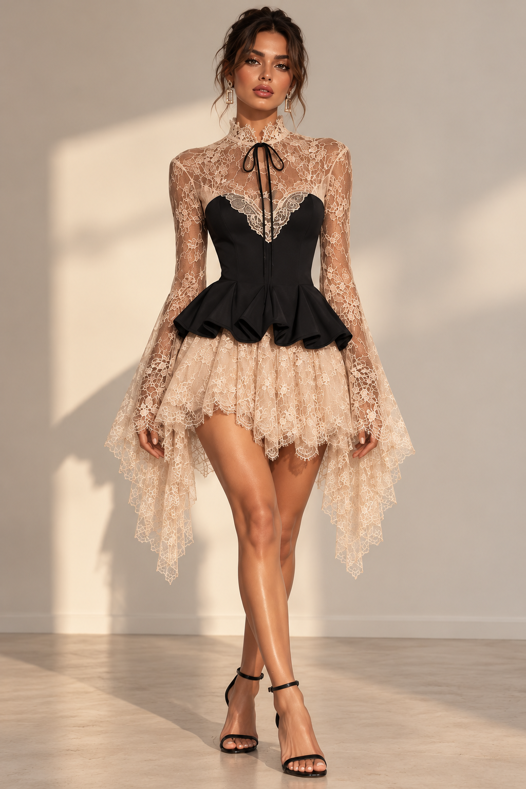 Corsagenkleid mit Spitze