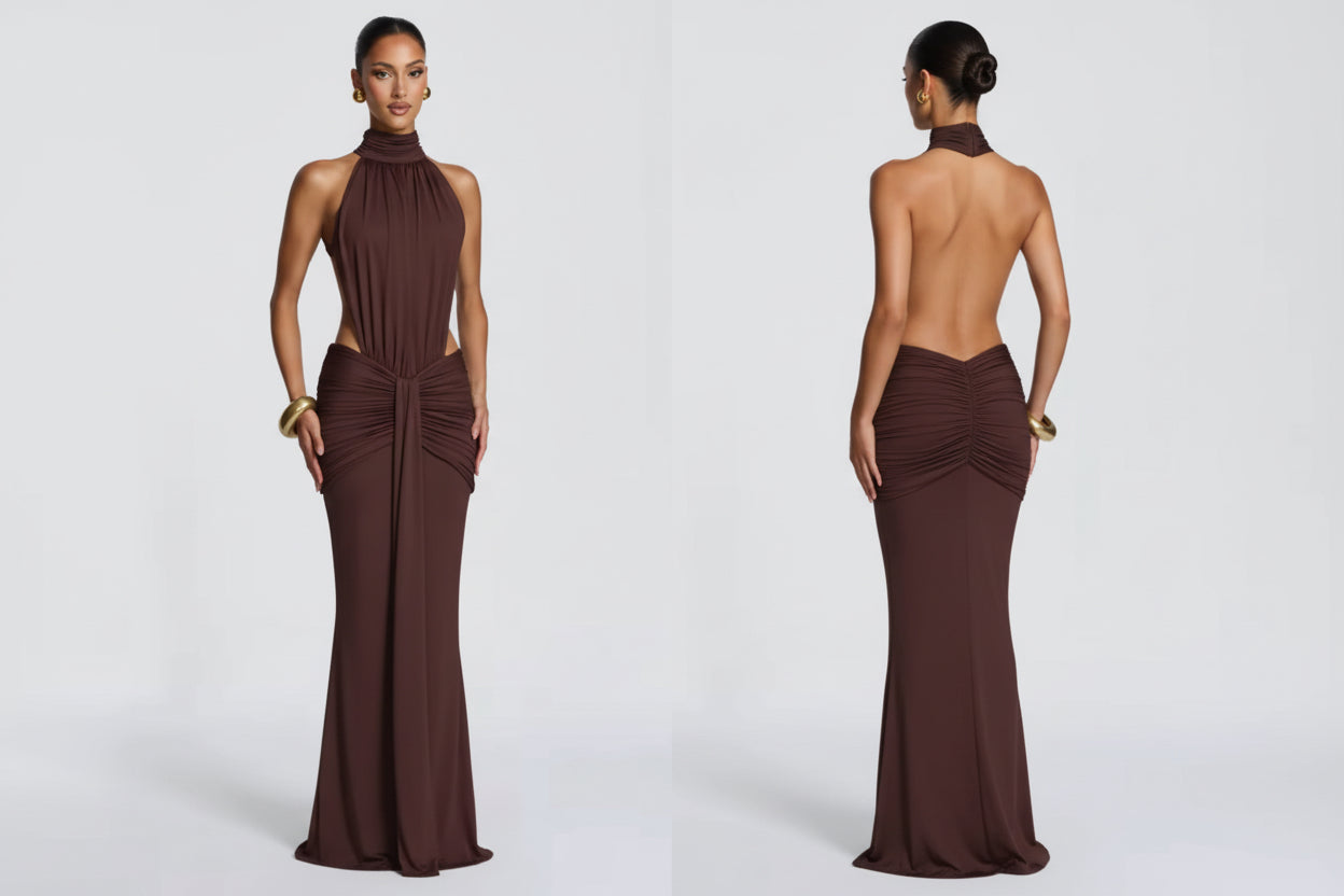 Sculpt Dress – Chocolate