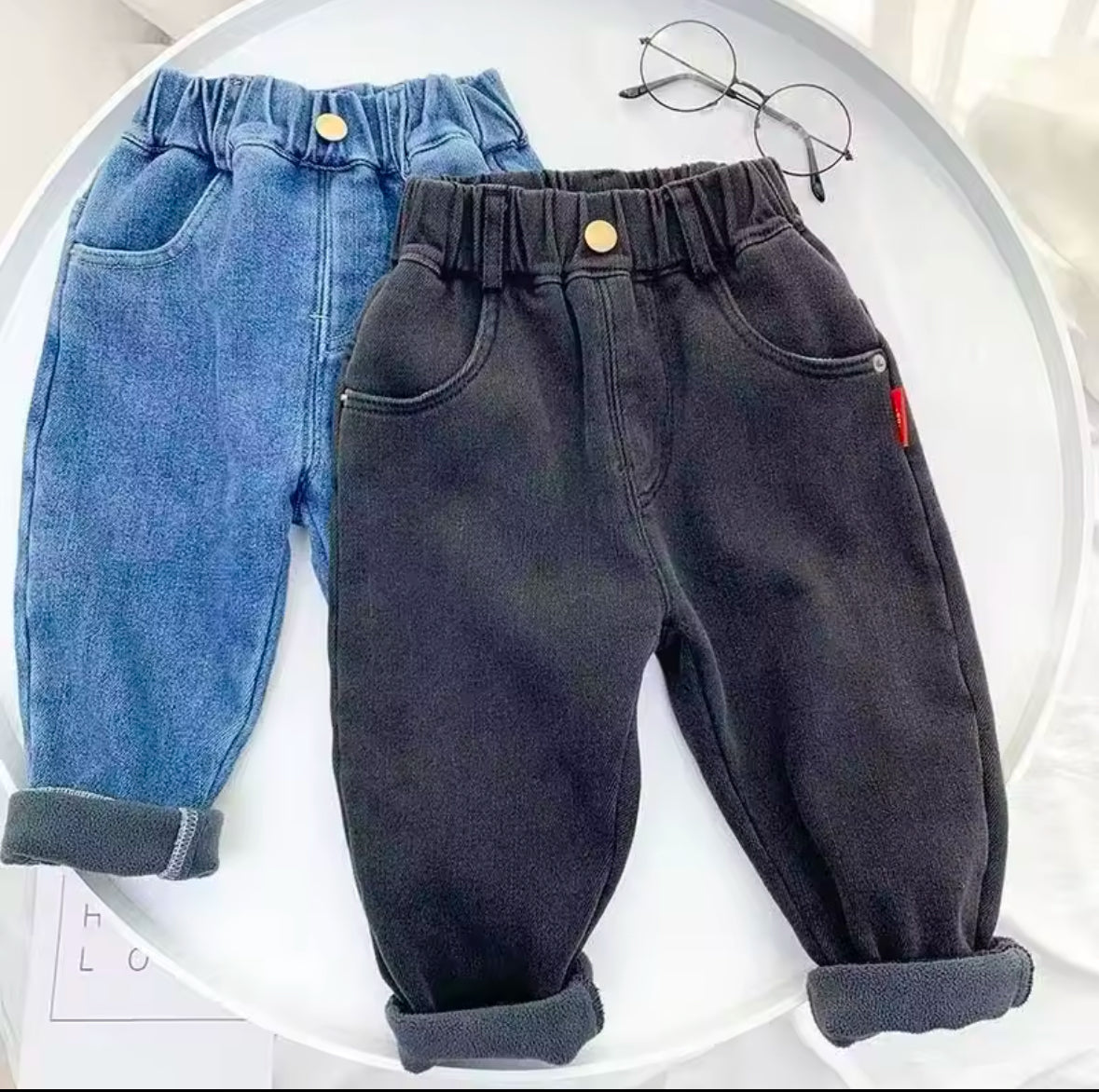 Gefütterte Kinder-Jeans – Stylisch, warm & ultra bequem