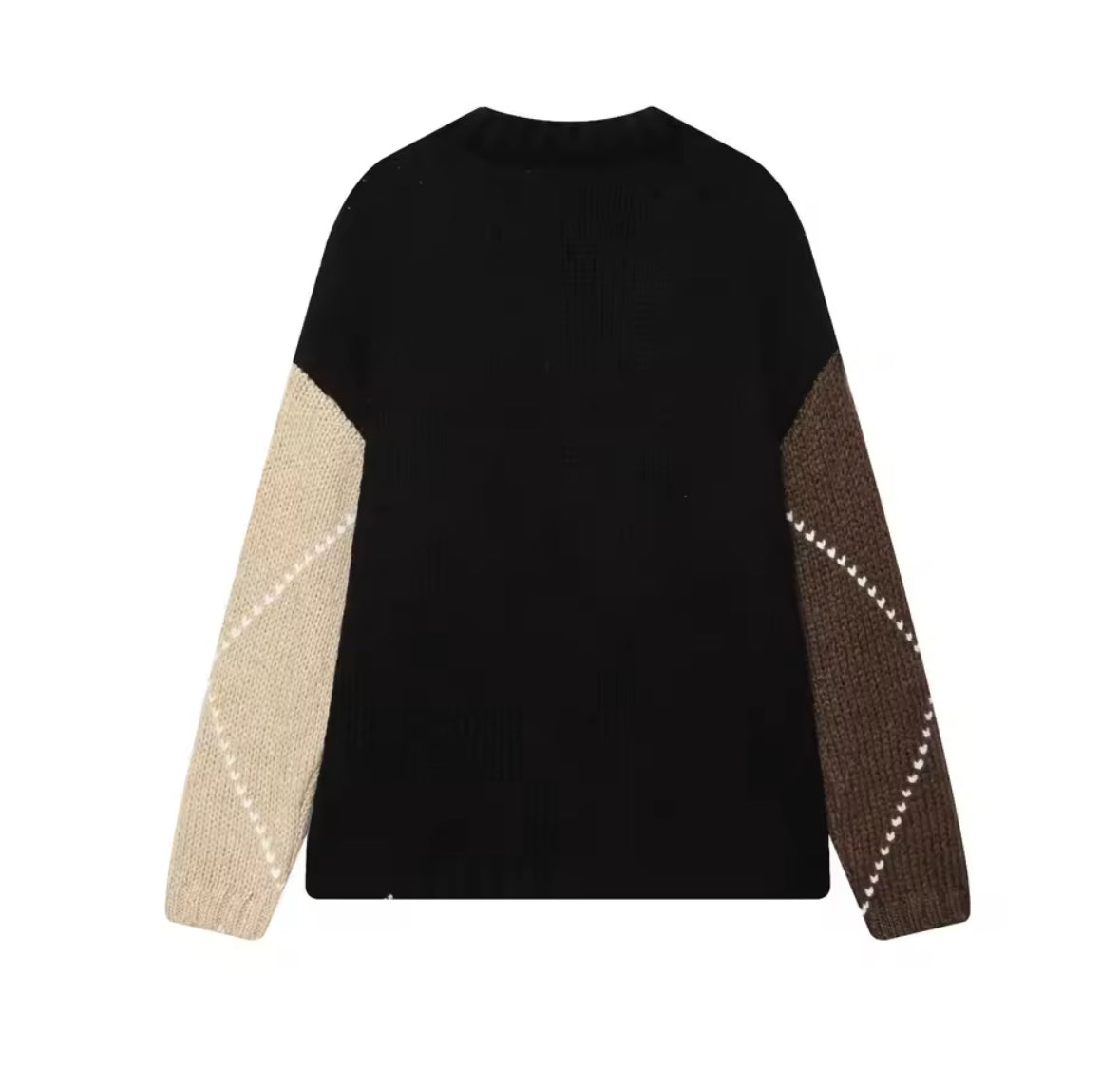 Argyle Cozy Knit Pullover