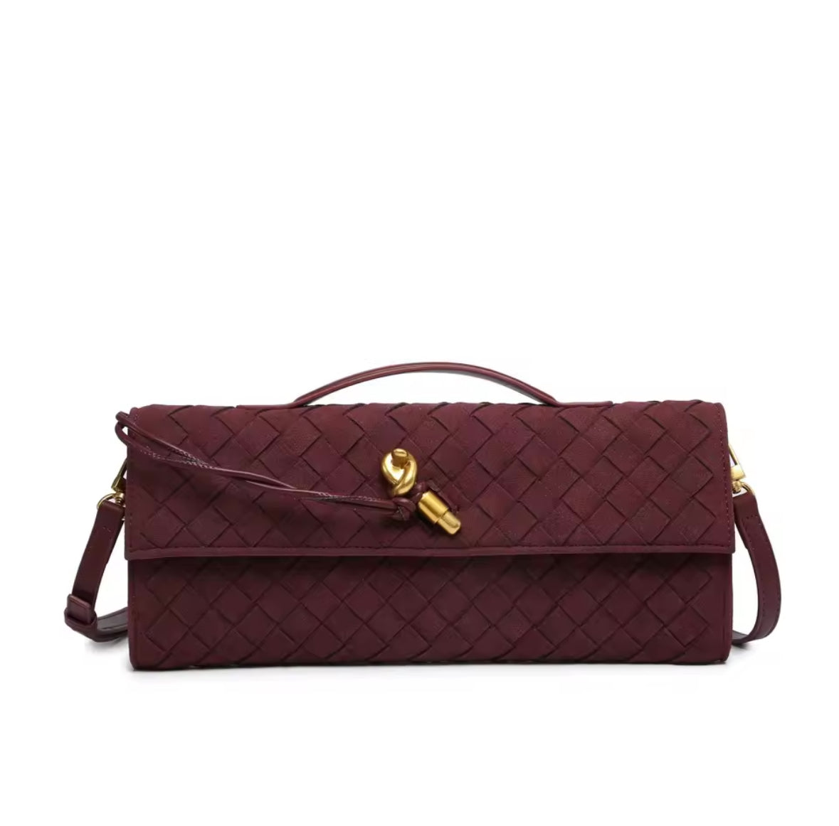 Bottea Weave Clutch – Eleganz im geflochtenen Design