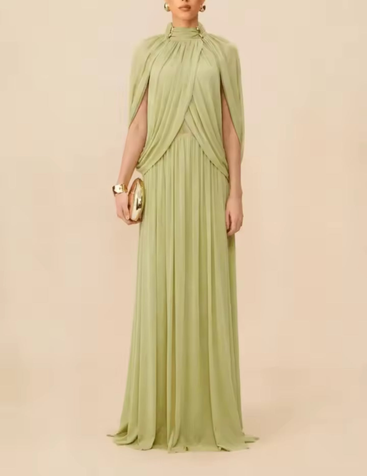 Celeste Draped Gown