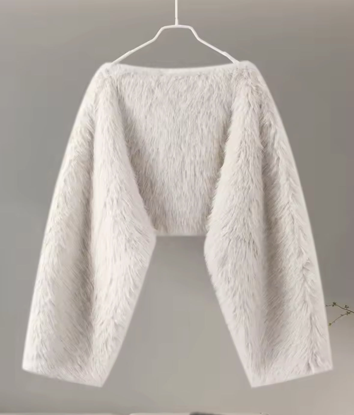 Luxuriöser Faux Fur Crop Jacket