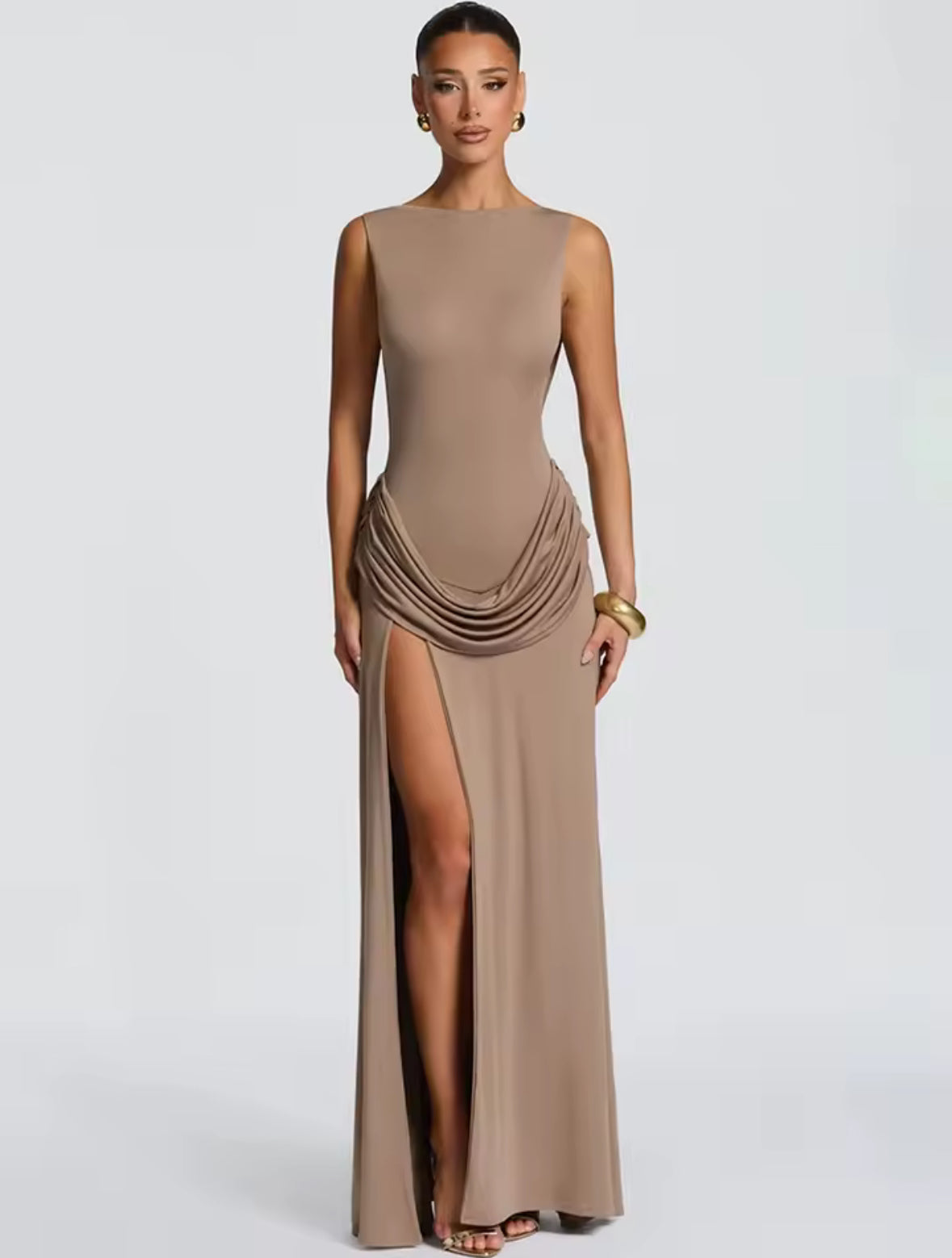 Élise Drape Maxi Dress