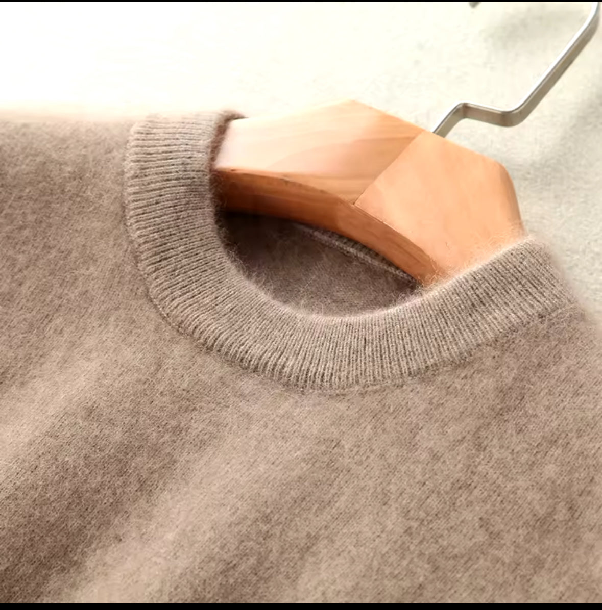 luxuriösen Pullover aus 100% Nerz-Kaschmir