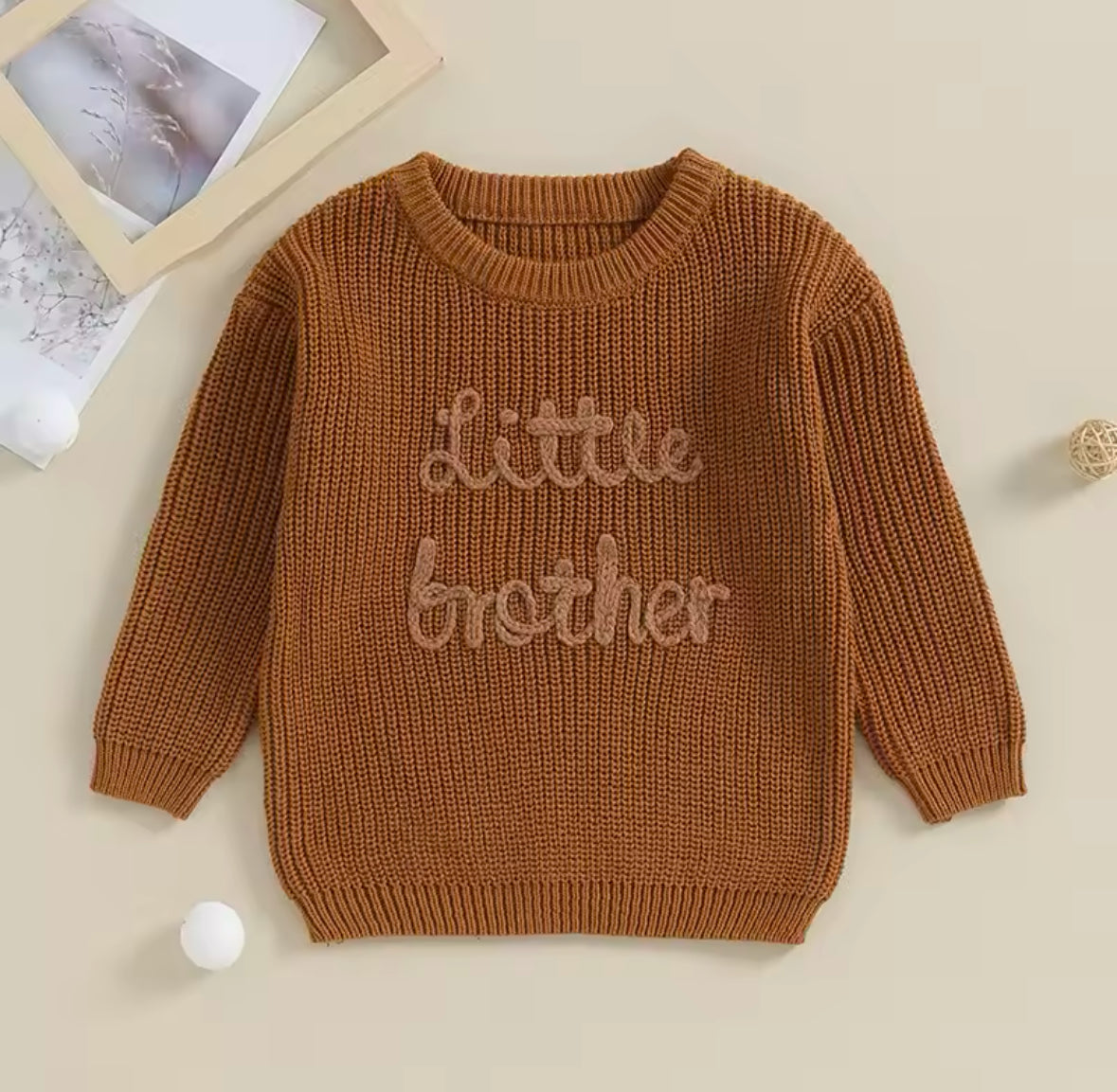 Herbst-Winter Pullover für Geschwister – Little & Big Brother Edition