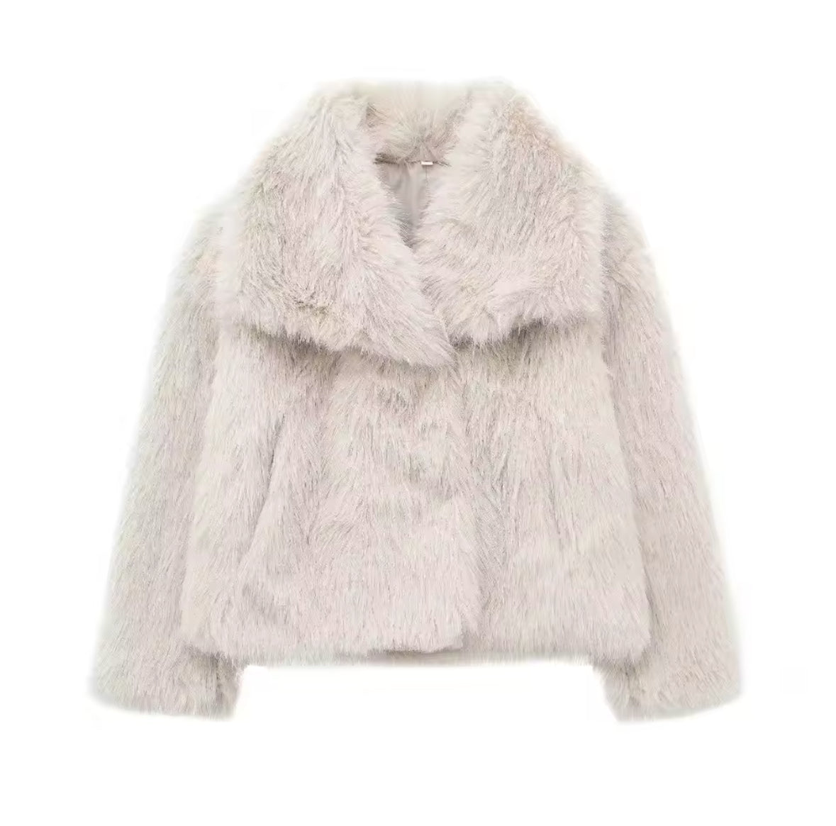 Luxury Faux Fur Jacket – Winter Elegance