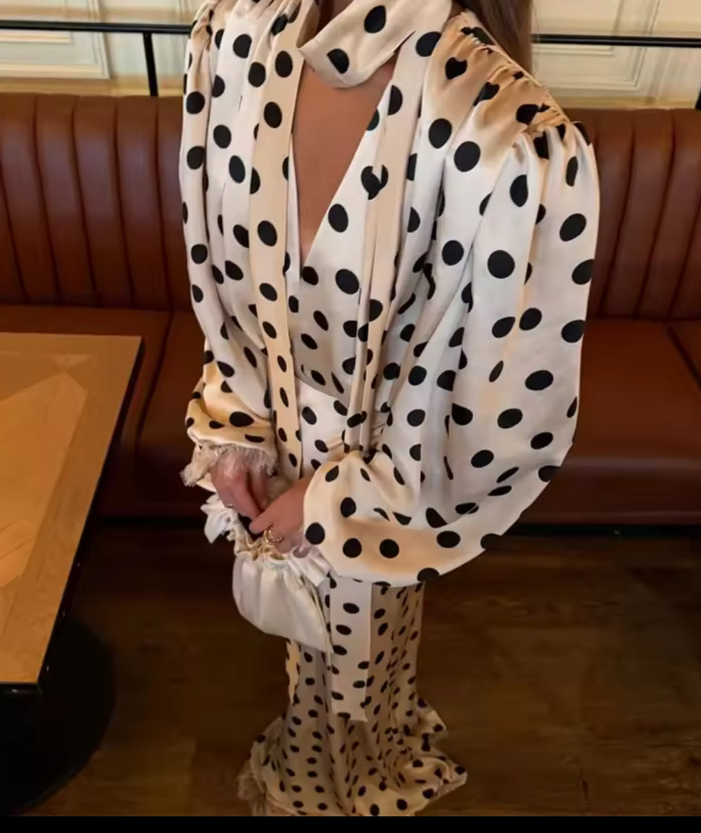 La Parisienne Polka Dress