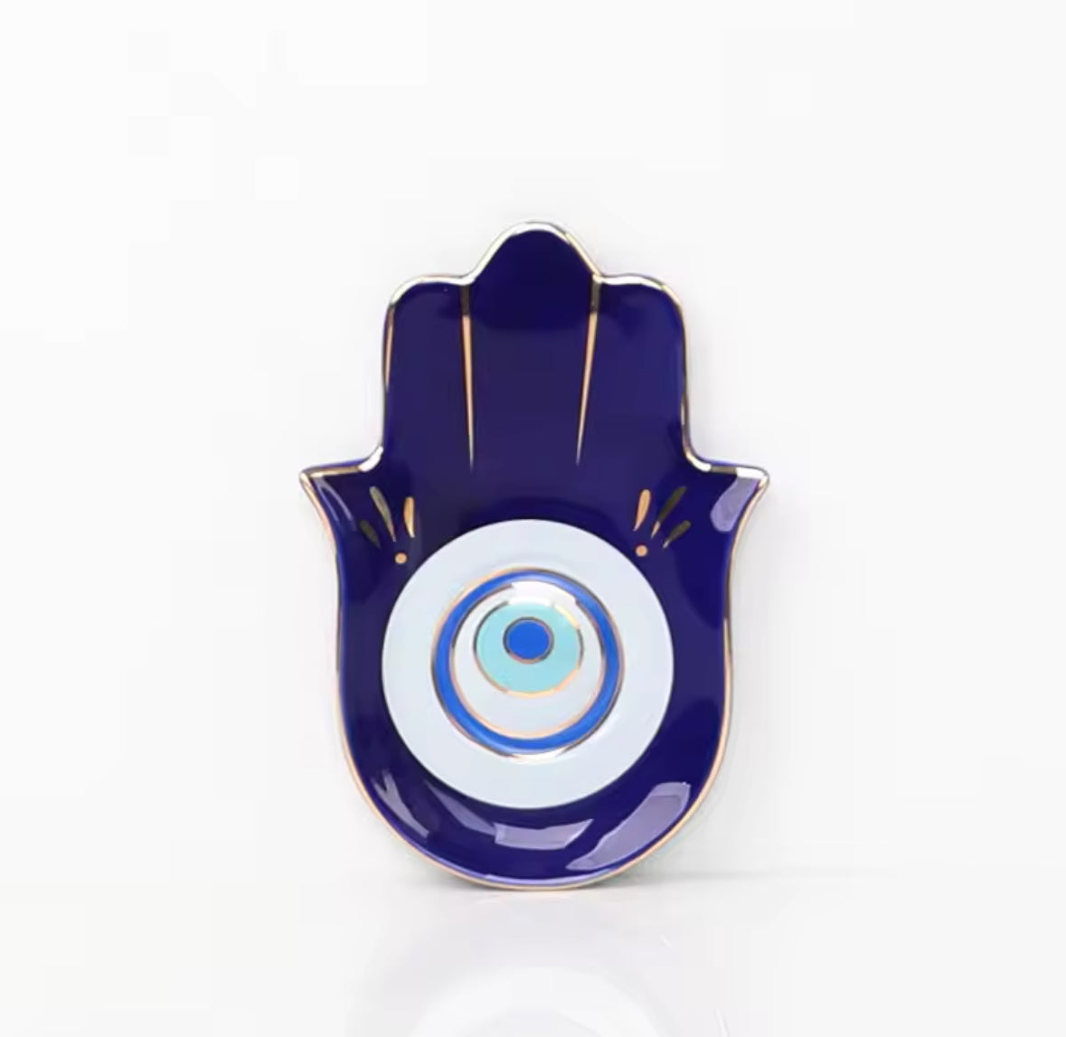 Hamsa Schmuckschale – Stilvolle Keramik mit Böser Blick Design