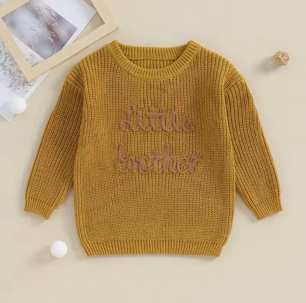 Herbst-Winter Pullover für Geschwister – Little & Big Brother Edition