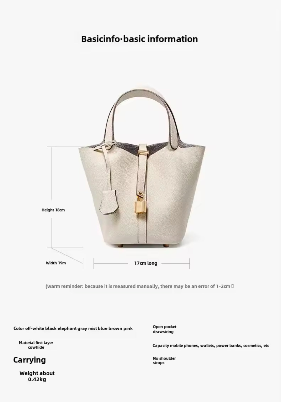 Luxuriöse Bucket Bag aus Echtleder Hochwertiges Design für stilvolle Frauen