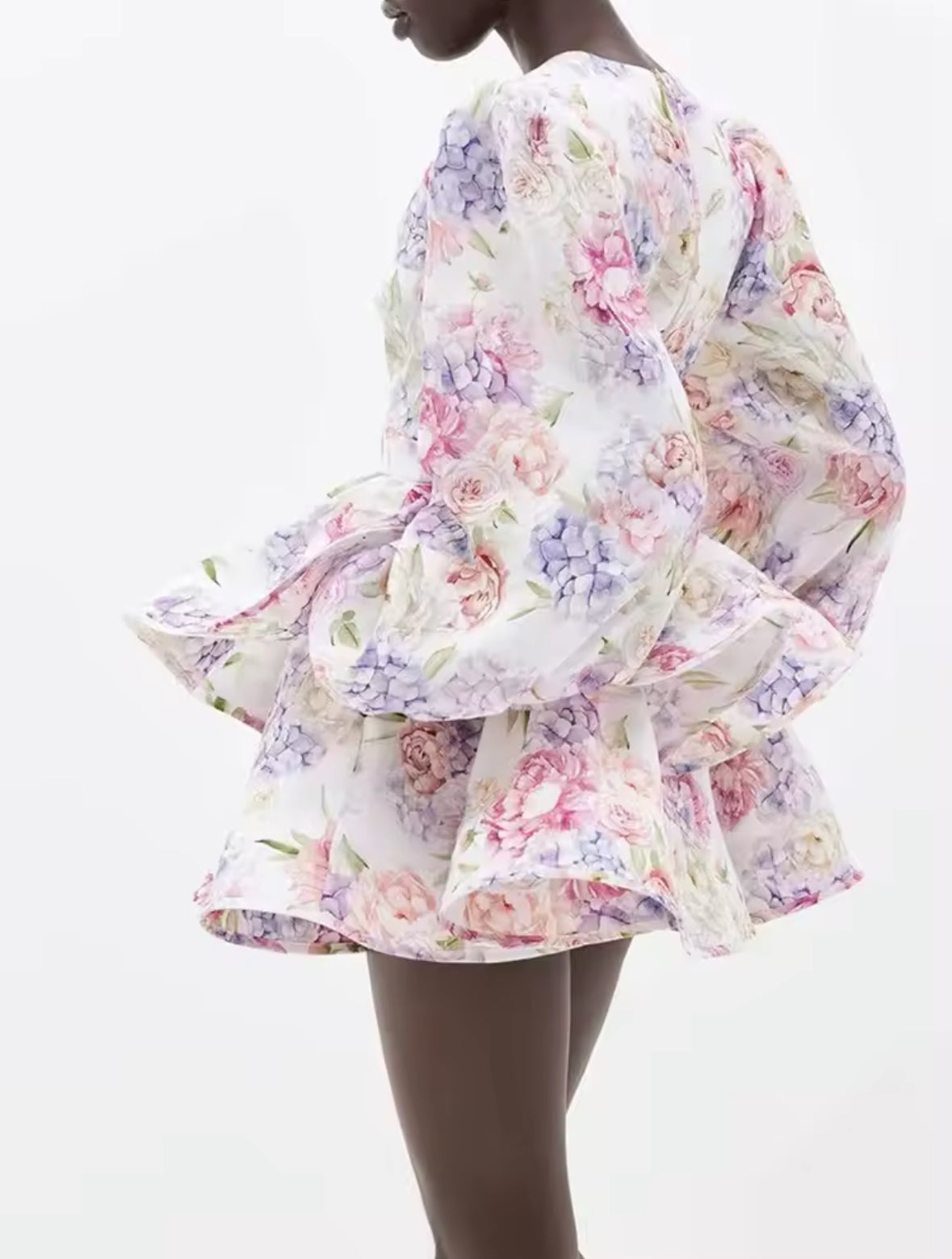 Fleur de Luxe Ruffle Dress