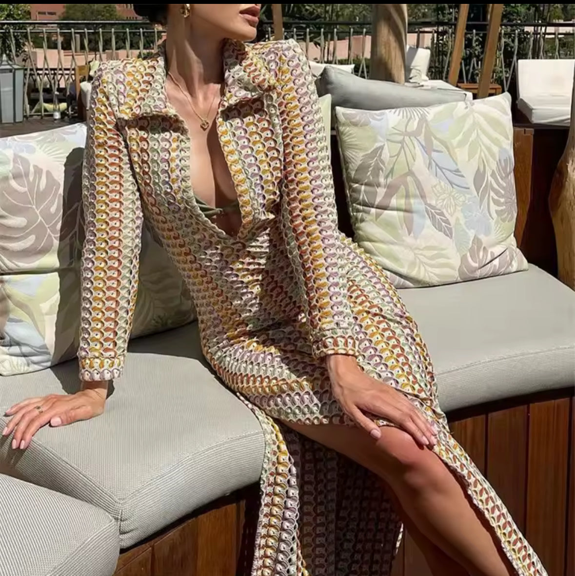 Riviera Crochet Dress