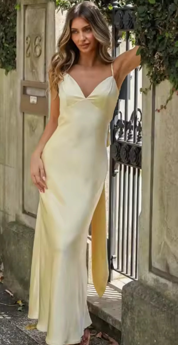 Velina Satin Slip Dress