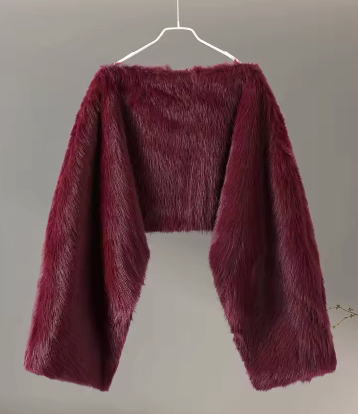 Luxuriöser Faux Fur Crop Jacket