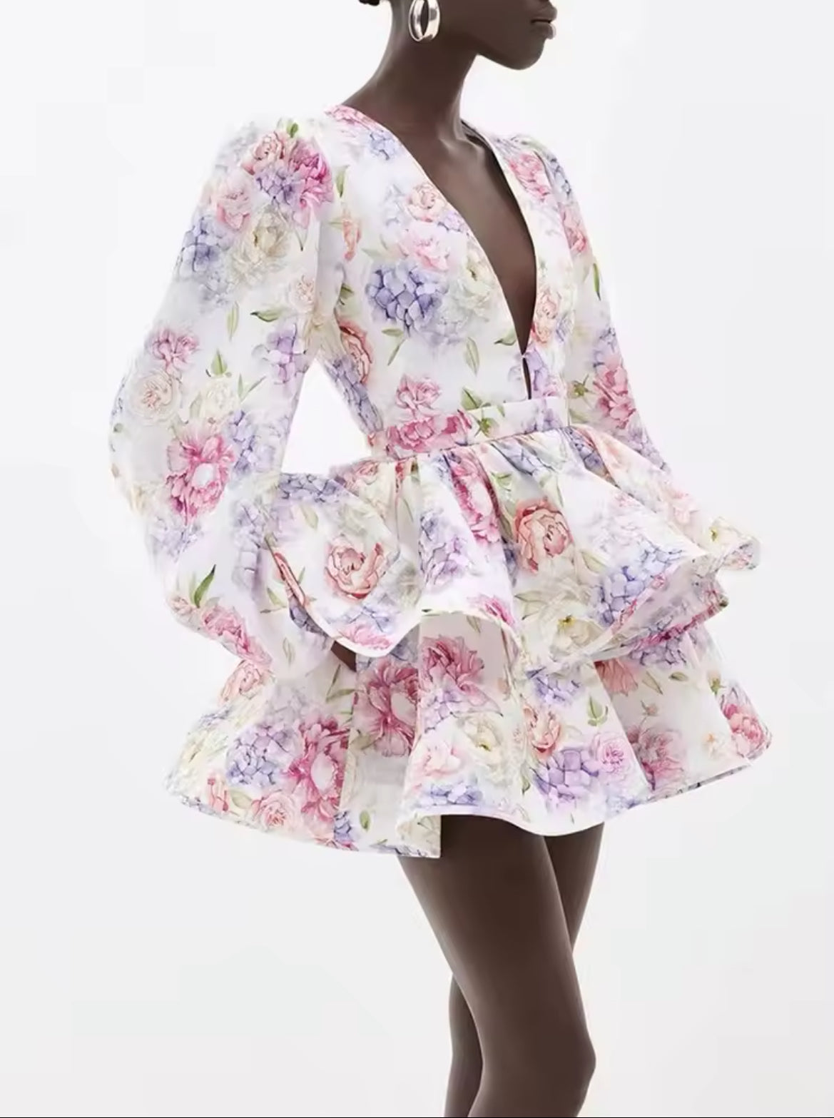 Fleur de Luxe Ruffle Dress