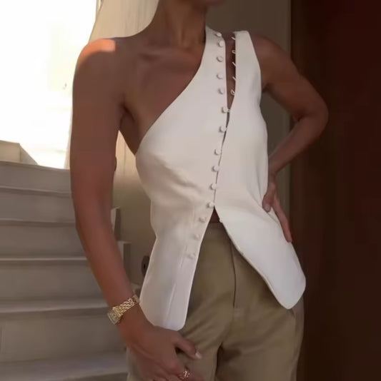Élise One-Shoulder Vest