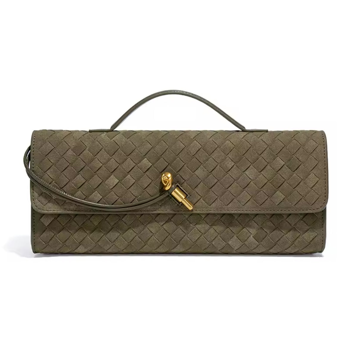 Bottea Weave Clutch – Eleganz im geflochtenen Design