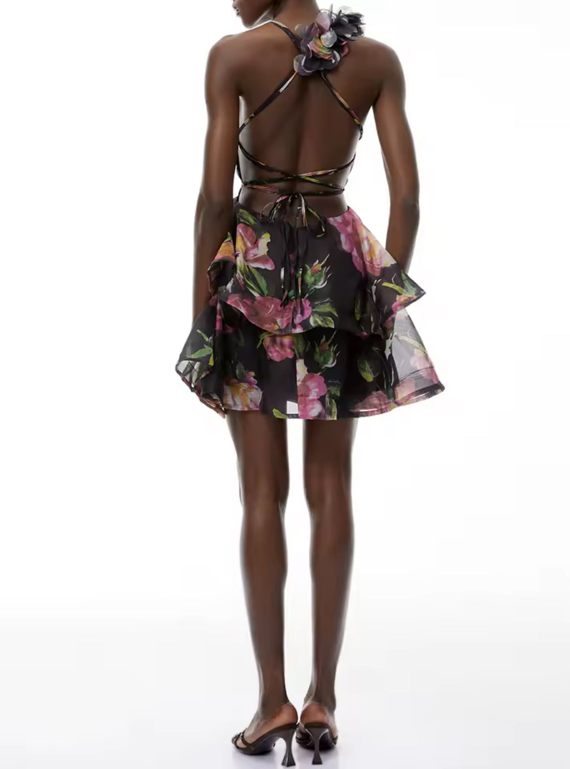 Rosé Noir Bloom Dress