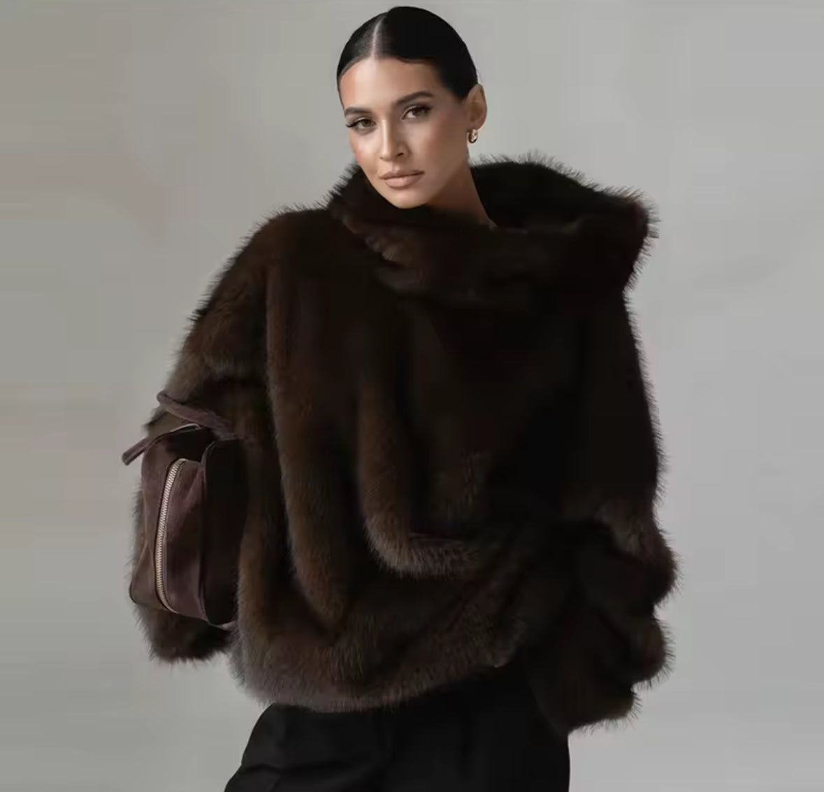 Arctic Faux Fur Luxe Hoodie