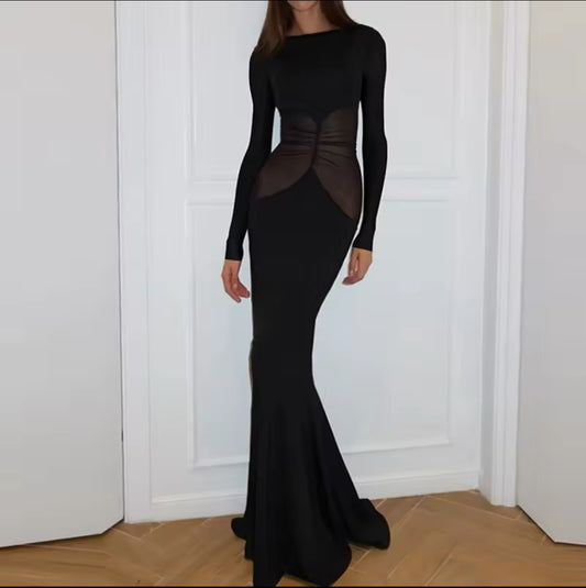 Black Silhouette Gown
