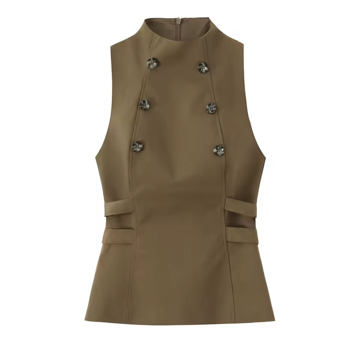 Sculpt Button Vest