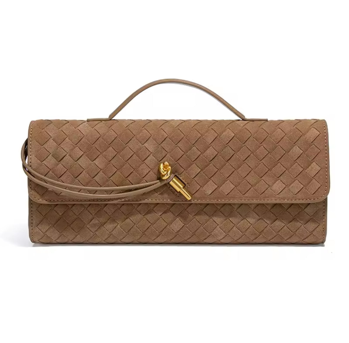 Bottea Weave Clutch – Eleganz im geflochtenen Design