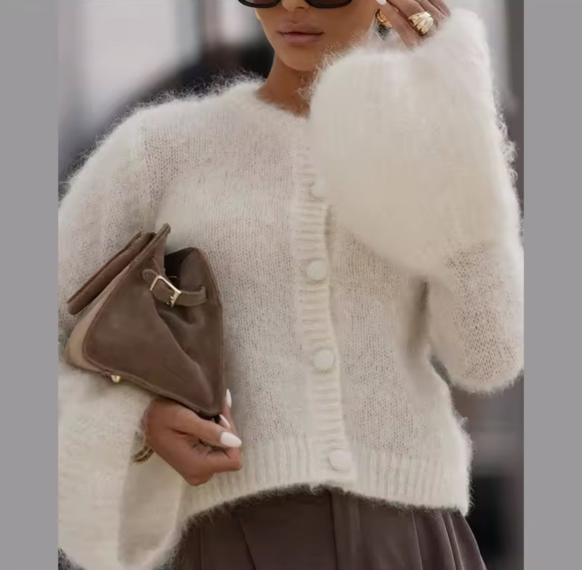 Maya Fluffy Cardigan