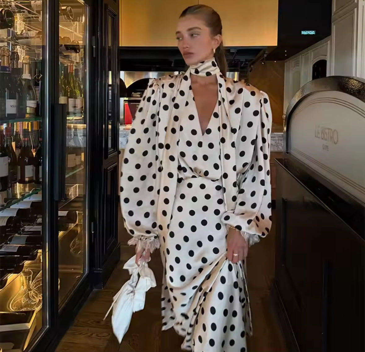 La Parisienne Polka Dress