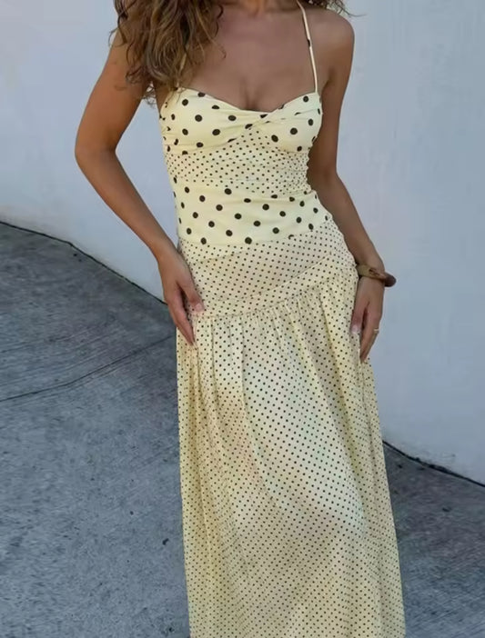 Amour Dots Maxi Dress