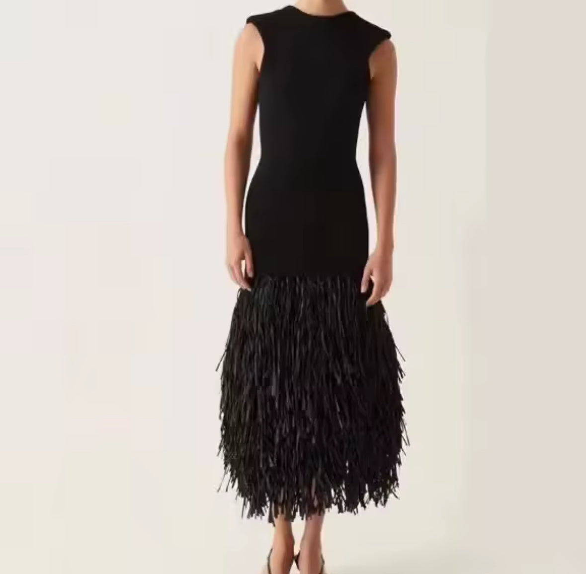 Noir Plume Couture Dress