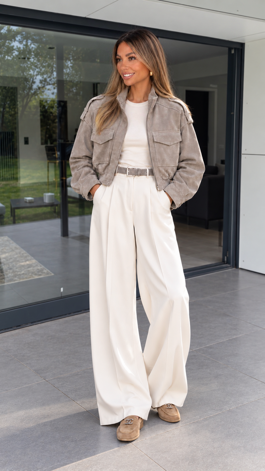 HB Jacke – Suede Look