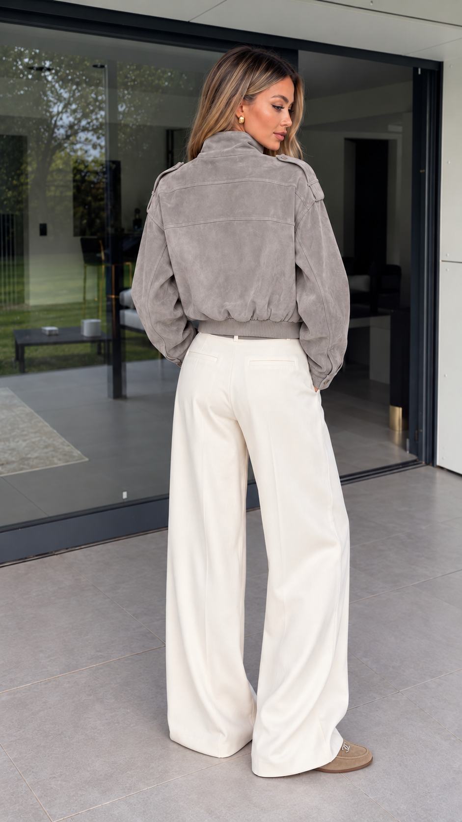 HB Jacke – Suede Look
