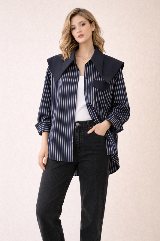 Stripe Icon Blouse