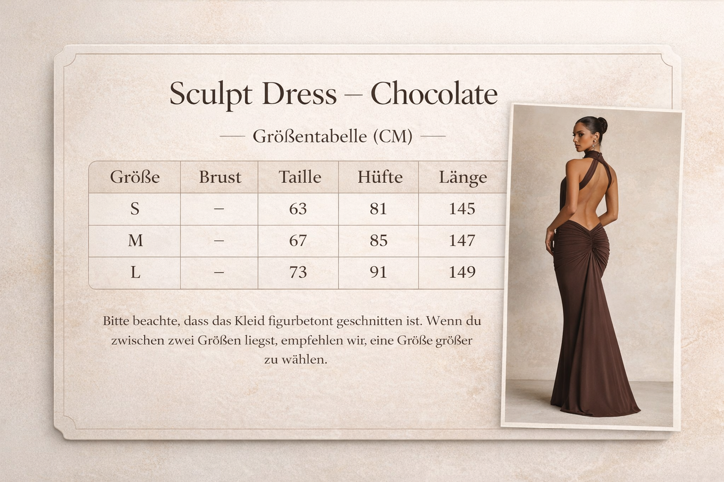 Sculpt Dress – Chocolate