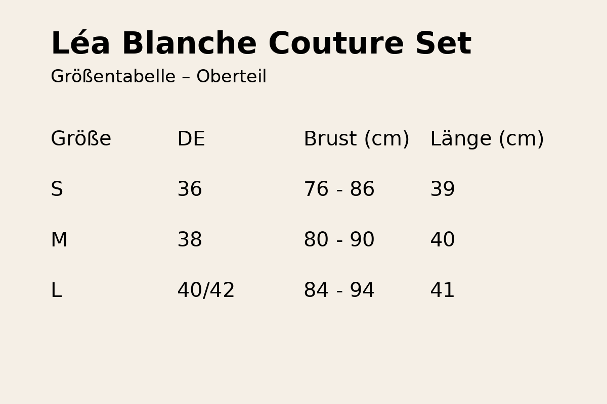 Léa Blanche Couture Set