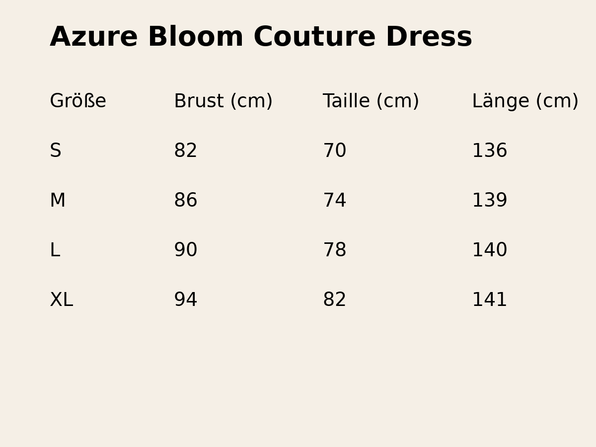 Azure Bloom Couture Dress