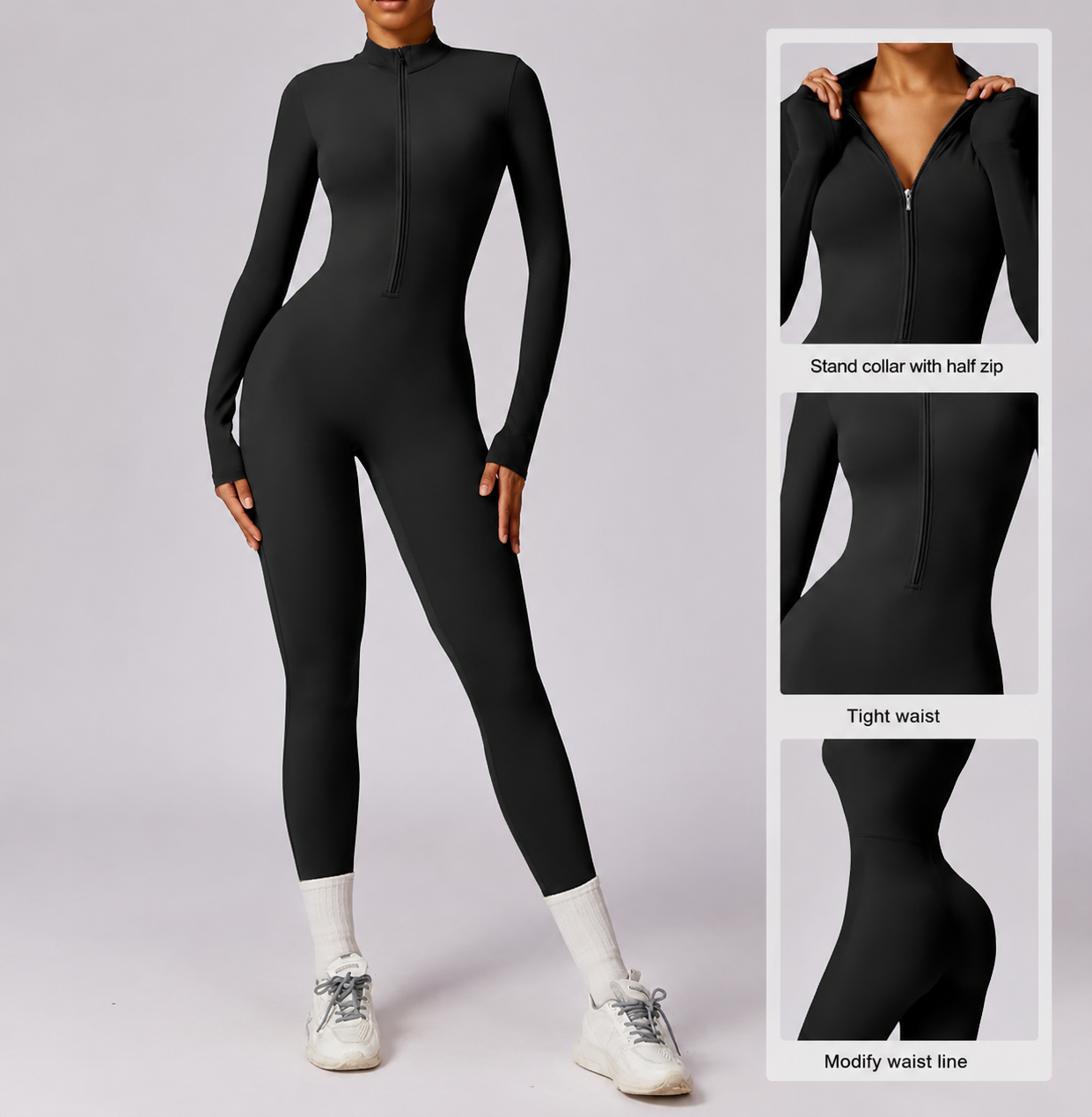 SculptFit Zip Jumpsuit